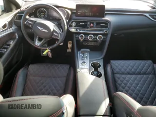 2023 Genesis G70 3.3T with VIN KMTG54TE5PU121061, listed as a Copart auction lot 78875054 with 37,639 mi miles and Salvage Title. Bid and sale history available at DreamBid. Image 8.