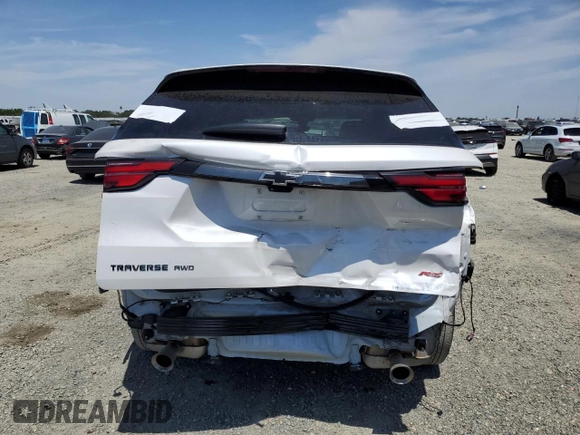 2023 Chevrolet Traverse RS z VIN 1GNEVJKWXPJ182011, wystawiony jako Copart lot #58865275 z przebiegiem 27 110 mil mil oraz Szkoda całkowita • Salvage title. Historia ofert i sprzedaży dostępna na DreamBid. Obrazek 6.