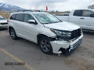 2017 Toyota Highlander Limited with VIN 5TDDZRFH2HS461797, listed as a IAAI auction lot 41953255 with 120,464 mi miles and . Bid and sale history available at DreamBid. Image 1.