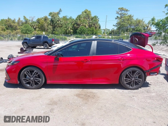 2025 Toyota Camry LE with VIN 4T1DAACK8SU025754, listed as a IAAI auction lot 42063742 with 6,485 mi miles and . Bid and sale history available at DreamBid. Image 14.
