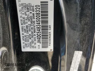 2004 Acura RSX with VIN JH4DC54834S008320, listed as a Copart auction lot 61895174 with 242,731 mi miles and Non Repairable. Bid and sale history available at carsss.com. Image 12.