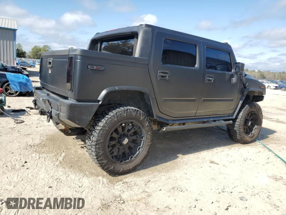 2006 Hummer H2 with VIN 5GRGN22U66H103993, listed as a Copart auction lot 43973375 with 145,565 mi miles and Salvage Title. Bid and sale history available at carsss.com. Image 3.