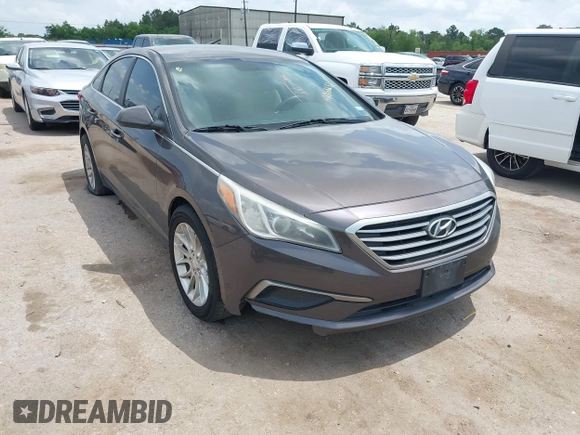 2016 Hyundai Sonata SE with VIN 5NPE24AF8GH318956, listed as a IAAI auction lot 42066232 with 193,088 mi miles and . Bid and sale history available at DreamBid. Image 1.