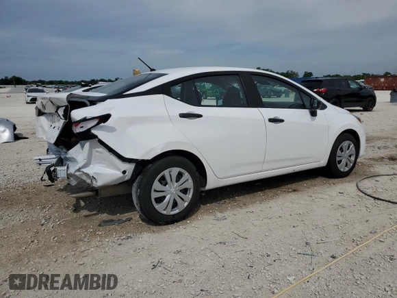 2024 Nissan Versa S with VIN 3N1CN8DVXRL893770, listed as a Copart auction lot 50451415 with 14,113 mi miles and Salvage Title. Bid and sale history available at DreamBid. Image 3.