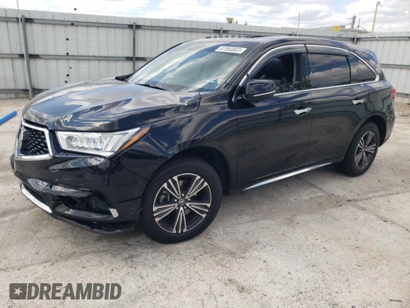2017 Acura MDX with VIN 5J8YD4H38HL003818, listed as a Copart auction lot 67993803 with 102,899 mi miles. Bid and sale history available at carsss.com. Image 1.