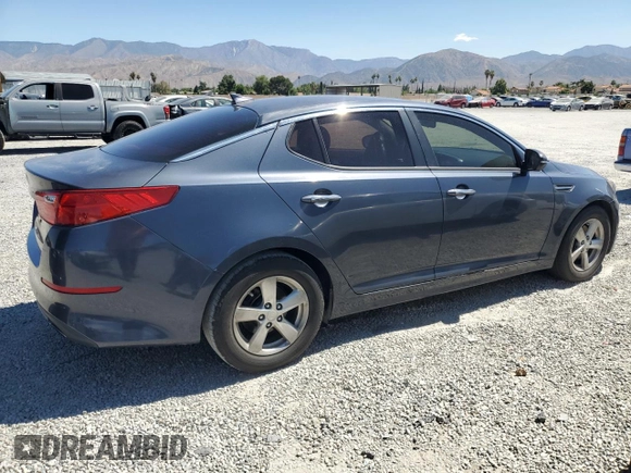 2015 Kia Optima LX with VIN KNAGM4A73F5562330, listed as a Copart auction lot 63159215 with 168,953 mi miles and Clean title. Bid and sale history available at DreamBid. Image 3.