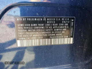 2013 Volkswagen Jetta SportWagen TDI w/Sunroof with VIN 3VWML7AJ1DM612930, listed as a Copart auction lot 76981034 with 139,588 mi miles and Salvage Title. Bid and sale history available at carsss.com. Image 12.