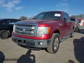 2014 Ford F-150 XL with VIN 1FTEX1CM9EFB16548, listed as a IAAI auction lot 41743490 with 232,325 mi miles. Bid and sale history available at carsss.com. Image 2.