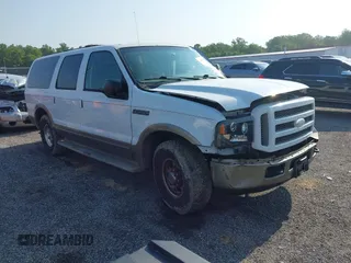 2005 Ford Excursion Eddie Bauer with VIN 1FMNU44L35EC34385, listed as a IAAI auction lot 42405510 with 283,000 mi miles and . Bid and sale history available at DreamBid. Image 1.