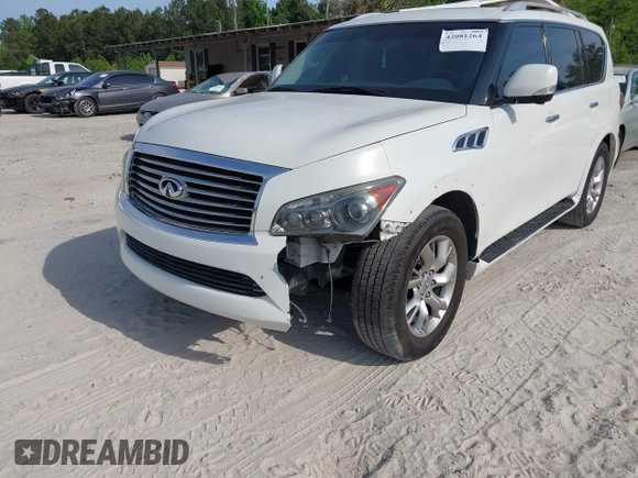 2011 Infiniti QX56 8-passenger z VIN JN8AZ2ND3B9701846, wystawiony jako IAAI lot #42081264 z przebiegiem 205 102 mil mil oraz . Historia ofert i sprzedaży dostępna na DreamBid. Obrazek 6.