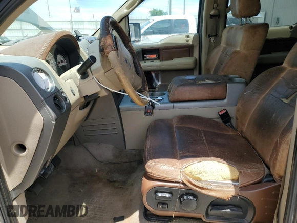 2006 Ford F-150 XLT with VIN 1FTPW14V06KC21359, listed as a Copart auction lot 62238015 with 281,038 mi miles and Salvage title. Bid and sale history available at DreamBid. Image 7.