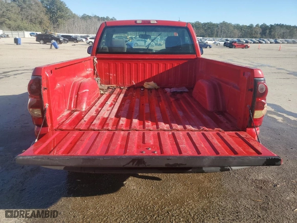 2006 Chevrolet Silverado 1500 Work Truck with VIN 3GCEC14X66G267710, listed as a Copart auction lot 88035935 with 0 mi miles and Salvage Title. Bid and sale history available at carsss.com. Image 6.