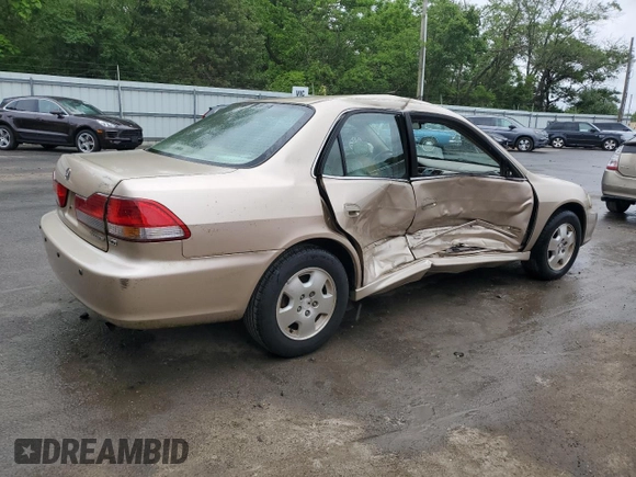 2002 Honda Accord EX z VIN 1HGCG16502A054396, wystawiony jako Copart lot #57170895 z przebiegiem 62 744 mil mil oraz Szkoda całkowita • Salvage title. Historia ofert i sprzedaży dostępna na DreamBid. Obrazek 3.