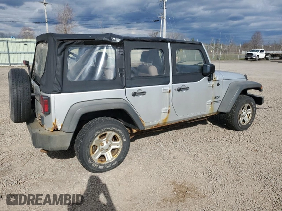 2007 Jeep Wrangler Unlimited X with VIN 1J4GA39177L178712, listed as a Copart auction lot 52965875 with 187,063 mi miles and Clean title. Bid and sale history available at DreamBid. Image 3.