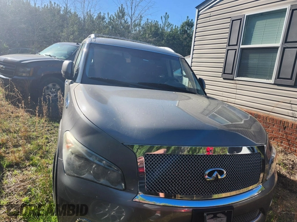2012 Infiniti QX56 7-passenger z VIN JN8AZ2NE7C9015769, wystawiony jako IAAI lot #41886388 z przebiegiem 164 342 mil mil oraz . Historia ofert i sprzedaży dostępna na DreamBid. Obrazek 1.