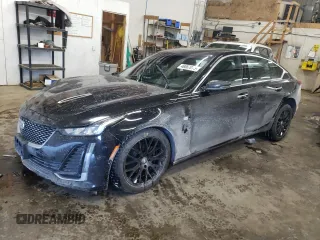 2020 Cadillac CT5 Premium Luxury with VIN 1G6DT5RK1L0133495, listed as a Copart auction lot 46067075 with 113,705 mi miles and Salvage Title. Bid and sale history available at carsss.com. Image 1.