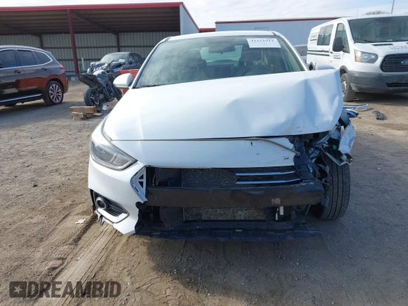 2022 Hyundai Accent SE with VIN 3KPC24A60NE190169, listed as a IAAI auction lot 41521911 with 22,089 mi miles and . Bid and sale history available at carsss.com. Image 6.