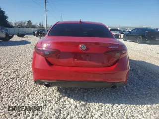 2018 Alfa Romeo Giulia with VIN ZARFAEDNXJ7586263, listed as a Copart auction lot 85797334 with 78,410 mi miles and Salvage title. Bid and sale history available at DreamBid. Image 6.