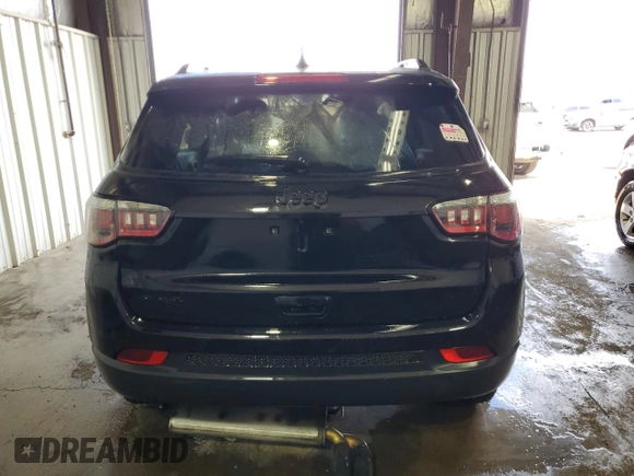 2018 Jeep Compass Latitude with VIN 3C4NJDBB5JT394687, listed as a Copart auction lot 50236165 with 50,070 mi miles and Salvage Title. Bid and sale history available at carsss.com. Image 6.