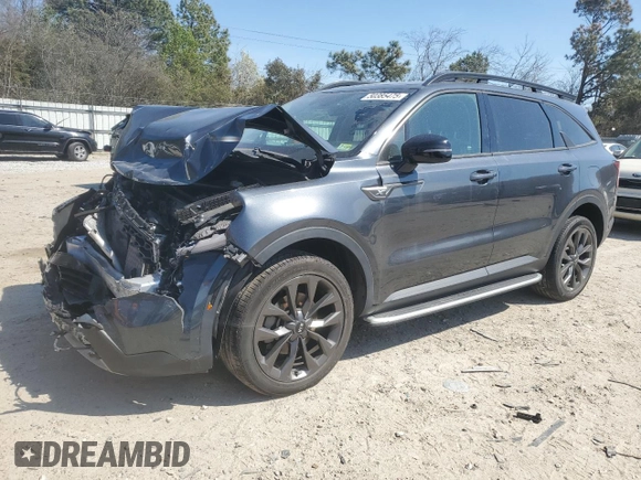 2021 Kia Sorento EX with VIN 5XYRHDLF4MG068535, listed as a Copart auction lot 50385475 with 63,110 mi miles and Salvage Title. Bid and sale history available at carsss.com. Image 1.