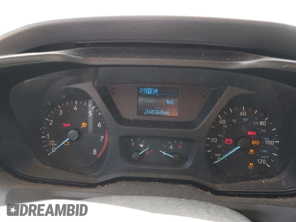 2015 Ford Transit Cargo with VIN 1FTNR2CG0FKA40351, listed as a Copart auction lot 57288885 with 348,368 mi miles and Clean title. Bid and sale history available at DreamBid. Image 9.