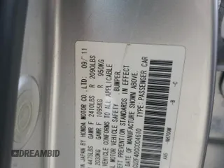 2012 Acura TSX with VIN JH4CU2F40CC004610, listed as a Copart auction lot 51437855 with 139,411 mi miles and Salvage Title. Bid and sale history available at carsss.com. Image 12.