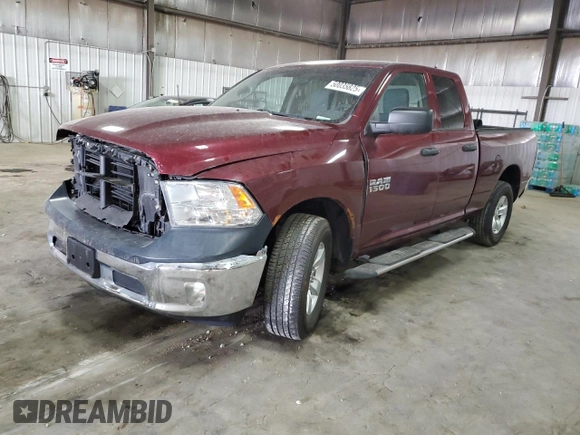 2018 Ram 1500 Express with VIN 1C6RR7FG5JS308966, listed as a Copart auction lot 50035825 with 111,928 mi miles and Salvage Title. Bid and sale history available at carsss.com. Image 1.