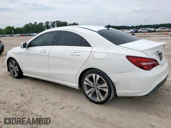 2019 Mercedes-Benz CLA 250 with VIN WDDSJ4EBXKN751903, listed as a Copart auction lot 59183915 with 71,604 mi miles and Salvage title. Bid and sale history available at DreamBid. Image 2.