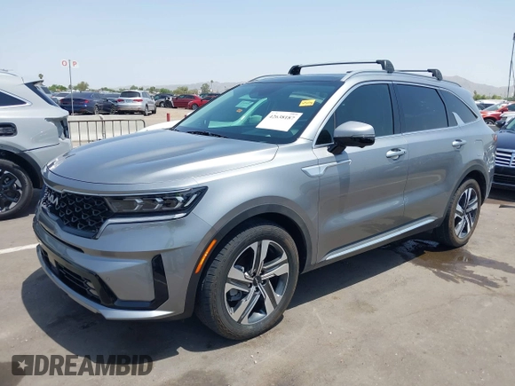 2023 Kia Sorento SX Prestige with VIN KNDRMDLH3P5178664, listed as a IAAI auction lot 42638187 with 53,778 mi miles and . Bid and sale history available at DreamBid. Image 17.