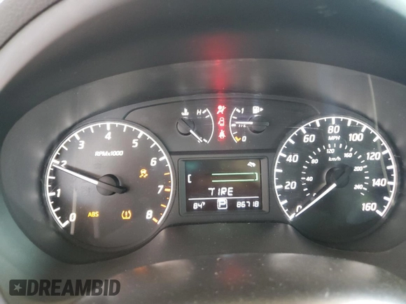 2017 Nissan Sentra S with VIN 3N1AB7AP6HY265433, listed as a Copart auction lot 59423425 with 86,718 mi miles and Salvage title. Bid and sale history available at DreamBid. Image 9.