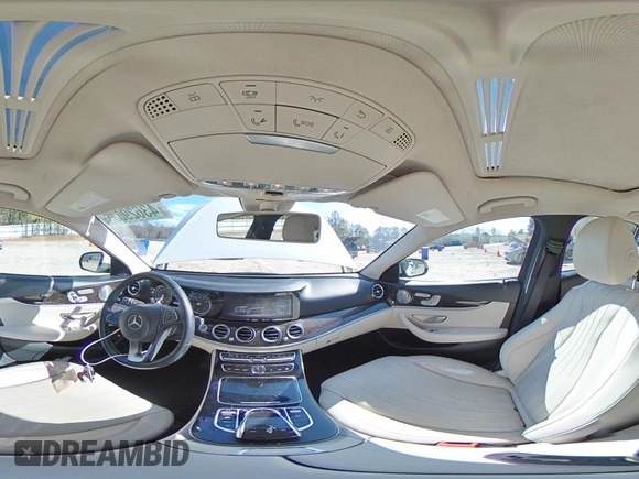 2017 Mercedes-Benz E-Class E 300 Luxury with VIN WDDZF4JB4HA098698, listed as a Copart auction lot 43629035 with 106,400 mi miles and Salvage Title. Bid and sale history available at carsss.com. Image 12.