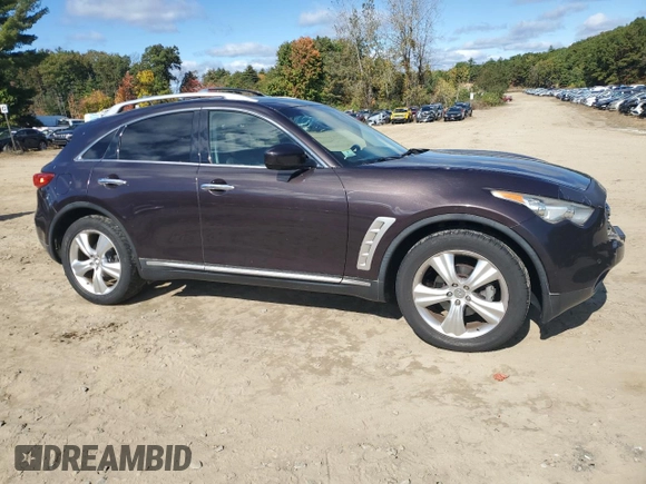 2010 Infiniti FX35 with VIN JN8AS1MU5AM801247, listed as a Copart auction lot 73400484 with 129,508 mi miles and Clean Title. Bid and sale history available at carsss.com. Image 4.