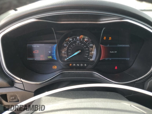 2013 Ford Fusion Titanium with VIN 3FA6P0K90DR299907, listed as a Copart auction lot 52327915 with 218,003 mi miles and Salvage Title. Bid and sale history available at DreamBid. Image 9.