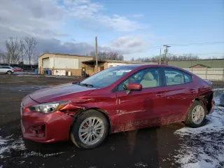 2018 Subaru Impreza Premium with VIN 4S3GKAB6XJ3600220, listed as a Copart auction lot 85775574 with 107,498 mi miles and Salvage title. Bid and sale history available at DreamBid. Image 1.