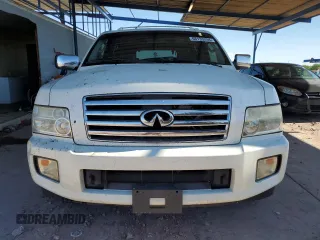 2007 Infiniti QX56 with VIN 5N3AA08A57N801070, listed as a Copart auction lot 68133254 with 0 mi miles and Salvage Title. Bid and sale history available at carsss.com. Image 5.