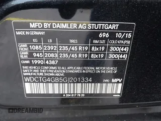 2016 Mercedes-Benz GLA 250 z VIN WDCTG4GB5GJ201334, wystawiony jako IAAI lot #41395492 z przebiegiem 109 043 mil mil oraz . Historia ofert i sprzedaży dostępna na DreamBid. Obrazek 9.