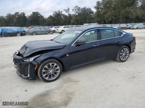 2020 Cadillac CT5 Premium Luxury with VIN 1G6DN5RK8L0154032, listed as a Copart auction lot 44957385 with 15,048 mi miles and Salvage Title. Bid and sale history available at carsss.com. Image 1.