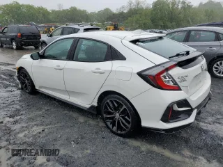 2021 Honda Civic Sport with VIN SHHFK7H49MU401573, listed as a Copart auction lot 56133445 with 90,280 mi miles and Salvage Title. Bid and sale history available at DreamBid. Image 2.