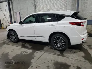 2025 Acura RDX Advance with VIN 5J8TC2H77SL001974, listed as a Copart auction lot 50330135 with 334 mi miles and Salvage Title. Bid and sale history available at DreamBid. Image 2.
