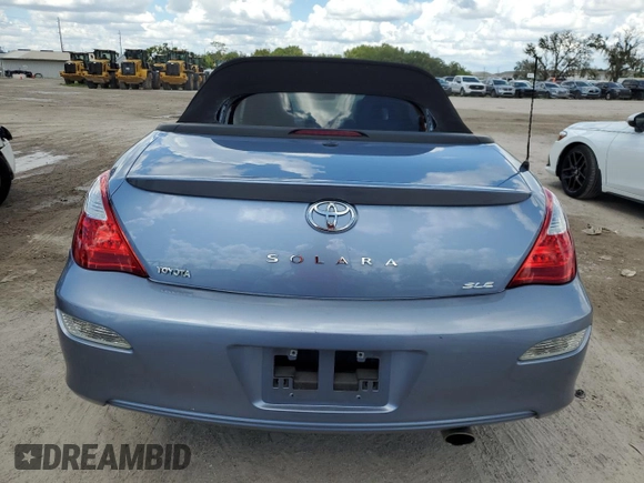 2007 Toyota Solara SE with VIN 4T1FA38P07U114718, listed as a Copart auction lot 68297604 with 91,401 mi miles and Salvage Title. Bid and sale history available at carsss.com. Image 6.