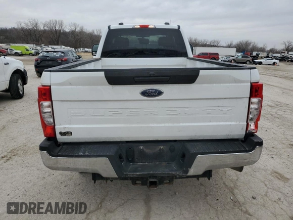 2021 Ford Super Duty F-250 SRW XL with VIN 1FT7X2B66MED49955, listed as a Copart auction lot 43627115 with 25,367 mi miles and Salvage Title. Bid and sale history available at carsss.com. Image 6.