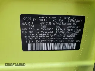 2023 Genesis GV60 Advanced z VIN KMUKCDTC8PU015522, wystawiony jako Copart lot #74367623 z przebiegiem 56 mil mil oraz . Historia ofert i sprzedaży dostępna na DreamBid. Obrazek 12.