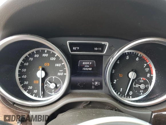 2014 Mercedes-Benz M 350 with VIN 4JGDA5HB7EA389301, listed as a Copart auction lot 63970685 with 103,248 mi miles and Salvage title. Bid and sale history available at DreamBid. Image 9.