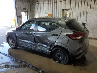 2022 Nissan Kicks S z VIN 3N1CP5BVXNL493178, wystawiony jako Copart lot #55552355 z przebiegiem 21 576 mil mil oraz Szkoda całkowita • Salvage title. Historia ofert i sprzedaży dostępna na DreamBid. Obrazek 2.