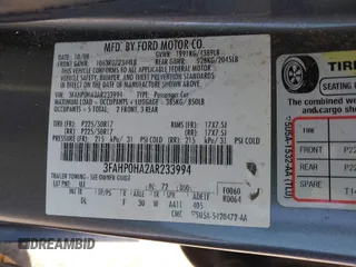 2010 Ford Fusion SE with VIN 3FAHP0HA2AR233994, listed as a IAAI auction lot 42204335 with 194,068 mi miles and . Bid and sale history available at DreamBid. Image 9.