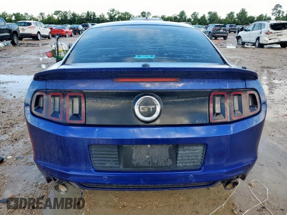 2013 Ford Mustang GT with VIN 1ZVBP8CF1D5244913, listed as a Copart auction lot 59531195 with 102,109 mi miles and Salvage title. Bid and sale history available at DreamBid. Image 6.