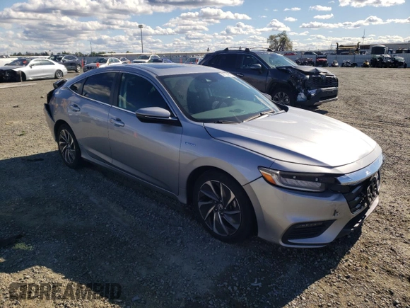2021 Honda Insight Touring with VIN 19XZE4F99ME010173, listed as a Copart auction lot 47144315 with 80,990 mi miles and Salvage Title. Bid and sale history available at carsss.com. Image 4.
