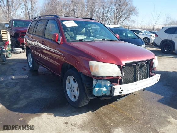 2006 Toyota Highlander w/3rd Row with VIN JTEEP21A160147842, listed as a IAAI auction lot 41692331 with 234,388 mi miles. Bid and sale history available at carsss.com. Image 1.