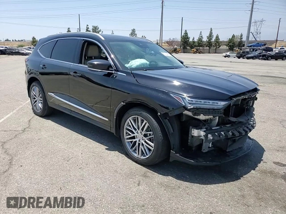 2022 Acura MDX Advance with VIN 5J8YE1H86NL006669, listed as a Copart auction lot 62025965 with Not provided miles and Salvage title. Bid and sale history available at DreamBid. Image 15.