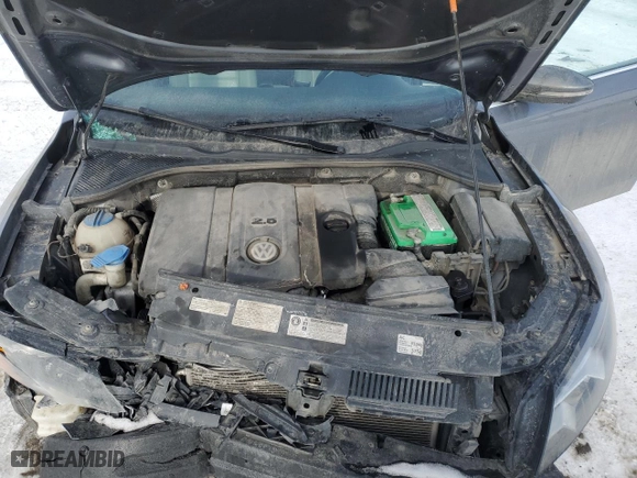 2012 Volkswagen Passat SE w/Sunroof with VIN 1VWBH7A36CC063204, listed as a Copart auction lot 46447225 with 183,866 mi miles and Salvage Title. Bid and sale history available at carsss.com. Image 11.
